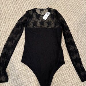 Abercrombie & Fitch Black Lace Bodysuit